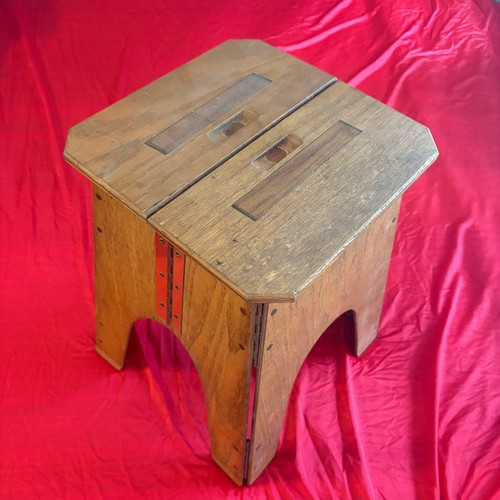 Vtg rare rustic folding - folding, oak