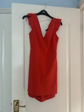 Ladies Zara Red Playsuit Size