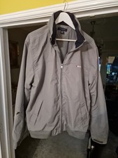 2xl Damaged Tommy Hilfiger Yacht Jacket With Hood  Dary Grey