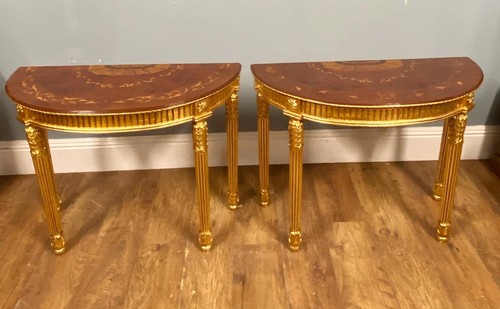Pair adams console tables - pair,