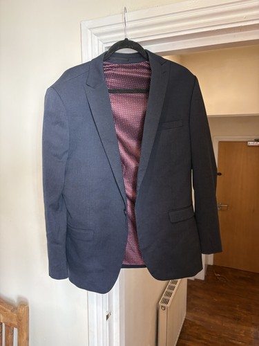 Men navy blue suit jacket - men’s,