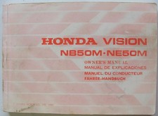 Honda Vision NB50M NE50M 1985 #36GN2610 Scooter Owners Handbook Multi-lang