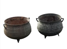 Old Cast Iron Cooking Pots, 5
