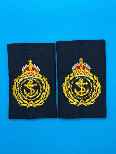 Pair royal navy rank slides - pair:,