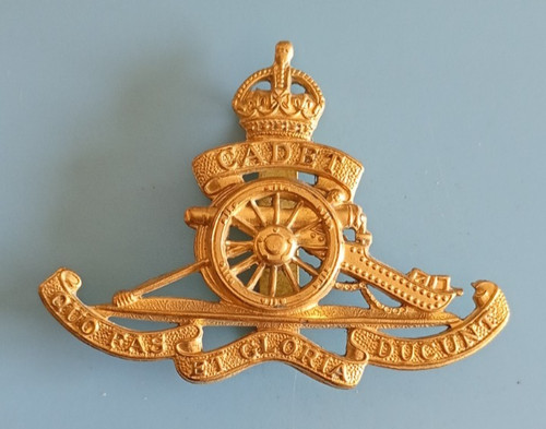 Royal artillery cadets - artillery, cadets.brass