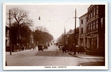 Postcard leicester london road - leicester,