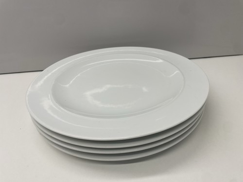 Denby white dinner plates - 4,