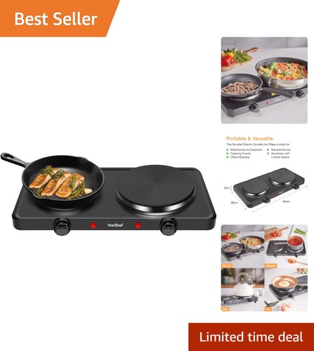 Portable electric double hob - hob,