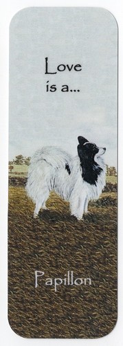 Papillon dog bookmark same - dog,