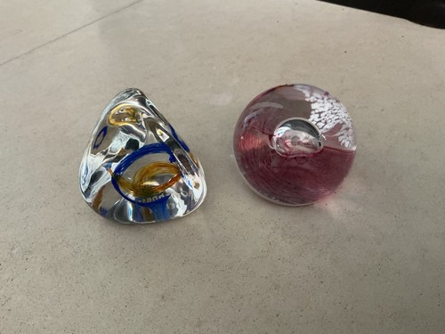 Two caithness paperweights - two,