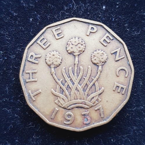 1937 three pence - 1937, coin-great