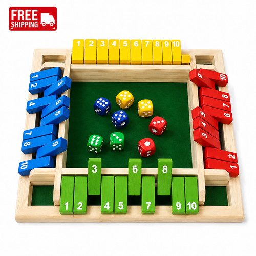 Wooden dice board game - wooden,
