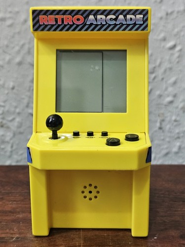 Retro yellow arcade with - retro,