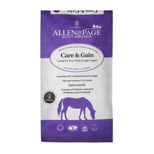 Allen & Page Care & Gain 20kg – High-Calorie Low-Starch Feed for Horses, Ponies