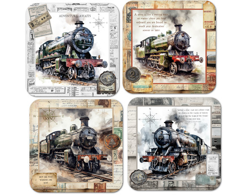 Coaster set vintage - -, 4