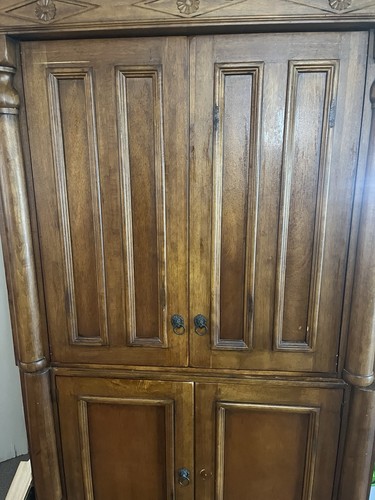 Brown wood freestanding - wood,