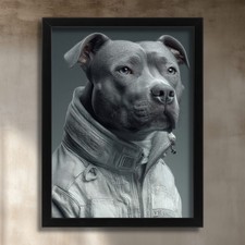 Staffy Wall Art Staffordshire Bull Terrier Portrait Modern Dog Artwork Print