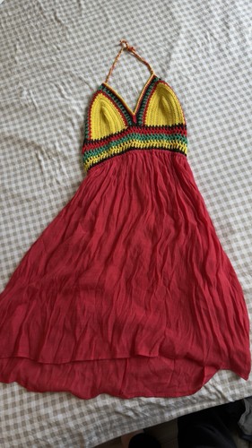 Vintage boho crochet halter - vintage,