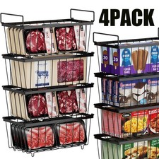 4pcs Stackable Chest Freezer