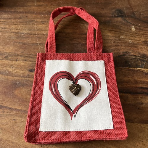 Small tote bag hessian - small,