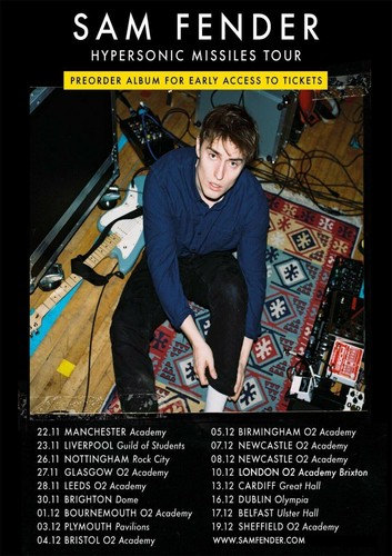 Sam fender tour - tour, poster