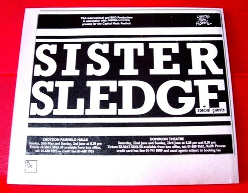 Sister sledge croydon - sledge, croydon/london