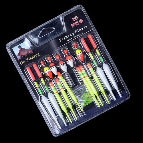 Fishing floats set - floats, 15pcs