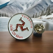 Iom lapel pin badge - iom,