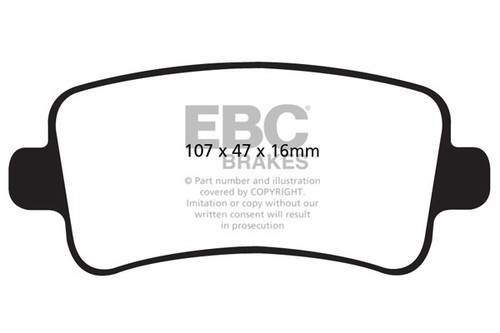 Ebc redstuff rear brake - redstuff, pads