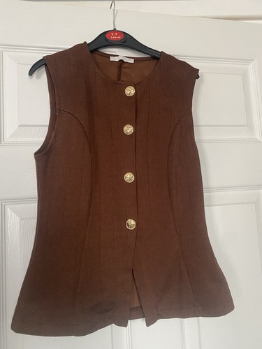 Zara women brown waistcoat - brown,