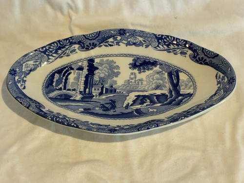 Spode blue italian small - italian, oval