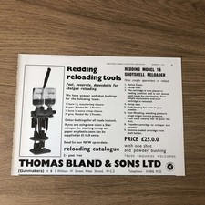 GUNS153 MAGAZINE ADVERT 6X9 THOMAS BLAND: REDDING RELOADING TOOLS