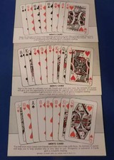 6 FORTUNE TELLING CARDS 1939