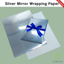 Silver Mirror wrapping paper