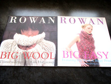 2 ROWAN Booklets Big wool 13 designs Kim Hargreaves & Big easy 19 designs     O