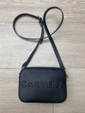 LADIES NEW BLACK CARVELA FRAME CROSSBODY BAG
