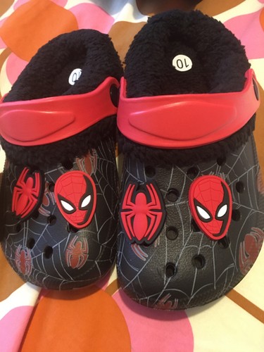 Spiderman character type crocs