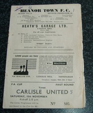 Heanor Town v Carlisle 1958/59 - FA Cup