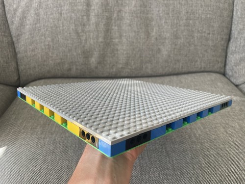 Lego assembled mils plate - plate, for