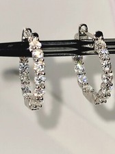 925 STERLING SILVER 18K WHITE