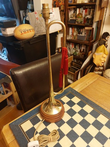 Vintage upcycled brass bugle - vintage,