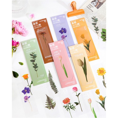 5pc garden flowers bookmarks - 5pc,