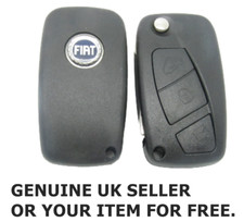 for Fiat Ducato Minibus Panda Punto 3 Button Flip Remote Key Fob Case