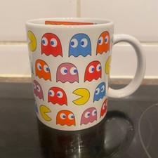 Vintage White Pac-Man & Ghost