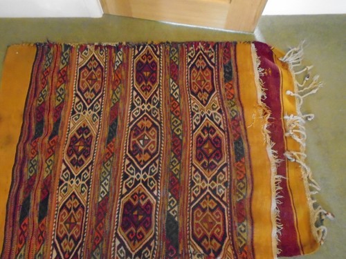 Antique kilim carpet turkish - antique,