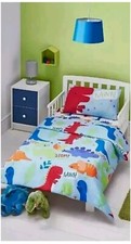 Roarsome Dinosaur Toddler Junior Bedding Set Cot Bed Duvet Quilt Cover