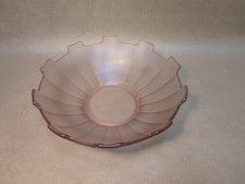 Vintage Art Deco Frosted Pink