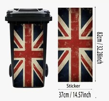 Union Jack / Flag Wheelie Bin Sticker BUY 3 GET 1 FREE 