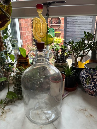 Demijohn glass bottle - , for