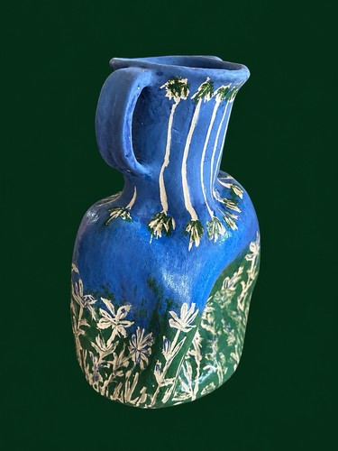 Handmade pottery vase - handmade,